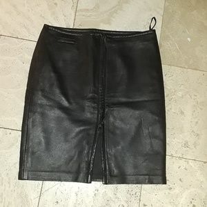 Express leather skirt